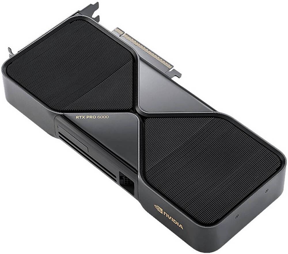 NVIDIA RTX PRO 6000 Blackwell Workstation Edition Graphics Card, 96GB GDDR7 with ECC 512-Bit Memory, 1792 GB/s Memory Bandwidth, 24064 CUDA Cores, PCIe 5.0 x16, Black | RTX-PRO-6000 GPU